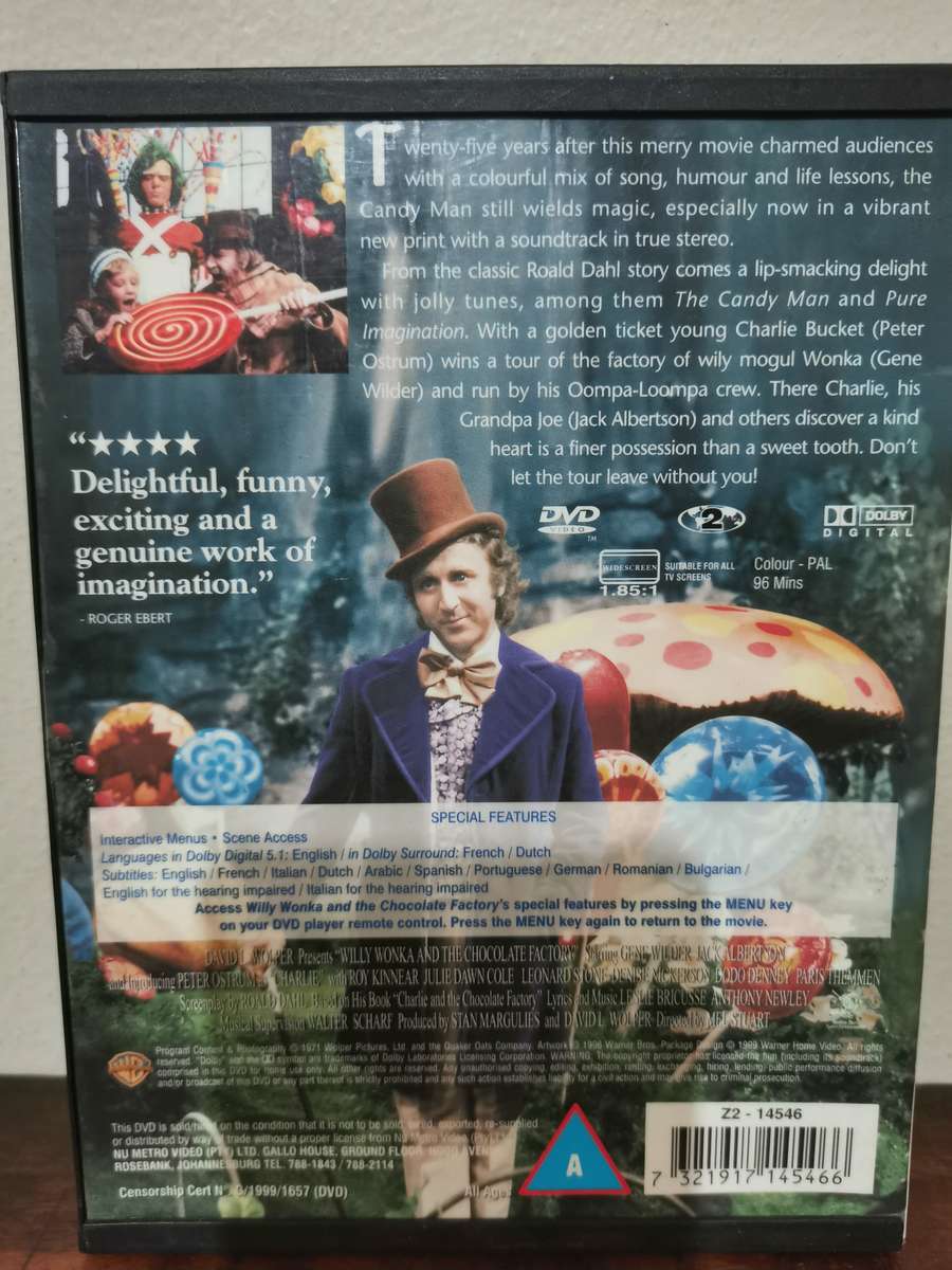 Willy Wonka and the Chocolate Factory Soft Cover Edition on DVD