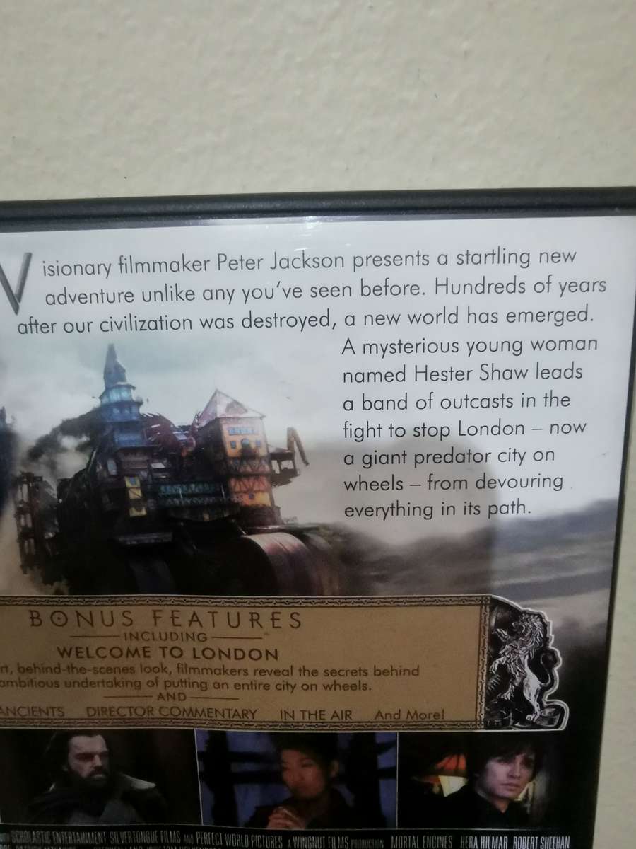 Mortal Engines on DVD