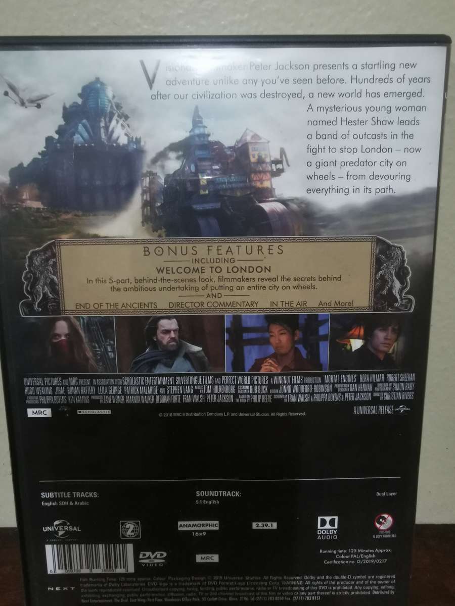 Mortal Engines on DVD