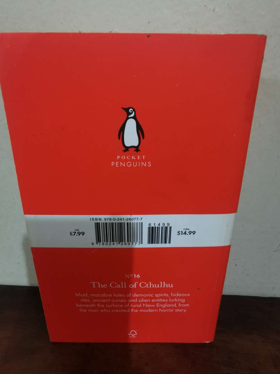 Call of Cthulhu, novel by HP Lovecraft