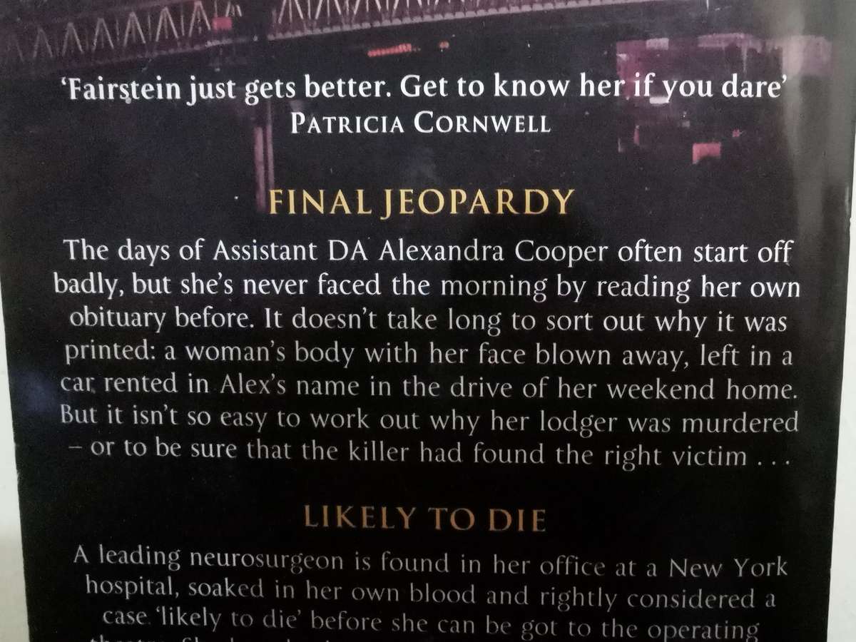 Linda Fairstein Omnibus - Final Jeopardy and Likely to Die