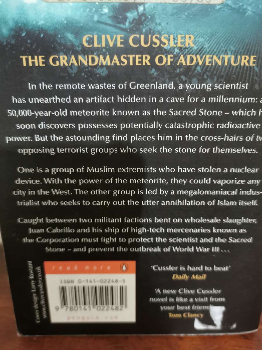 Sacred Stone, novel by Clive Cussler