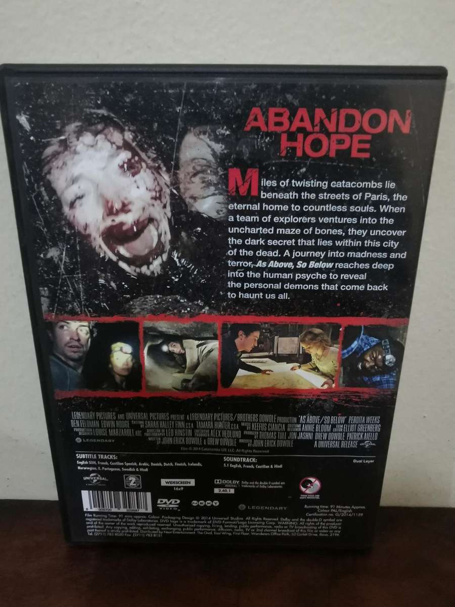 As Above so Below on DVD