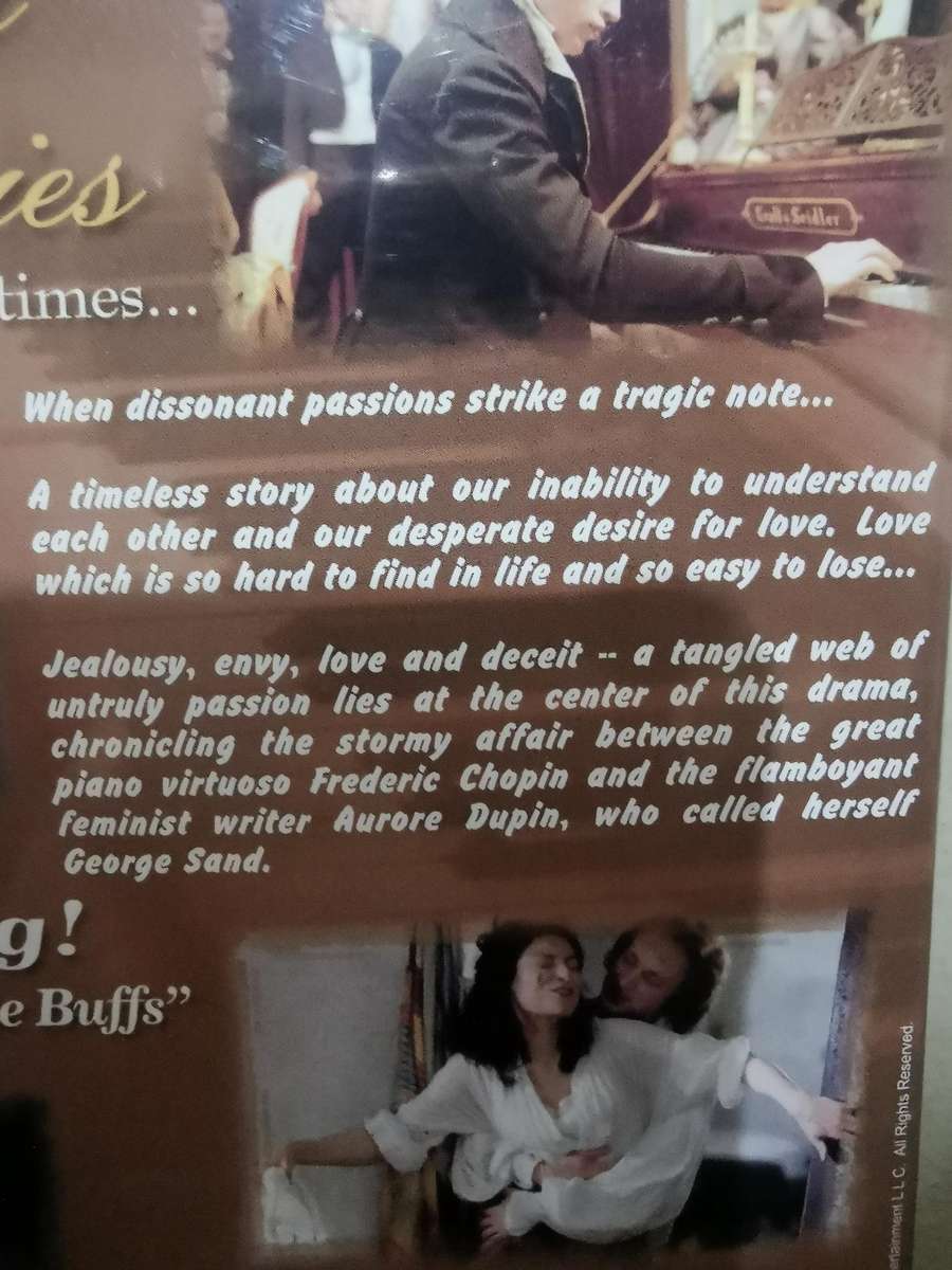 Chopin, Desire for Love on DVD