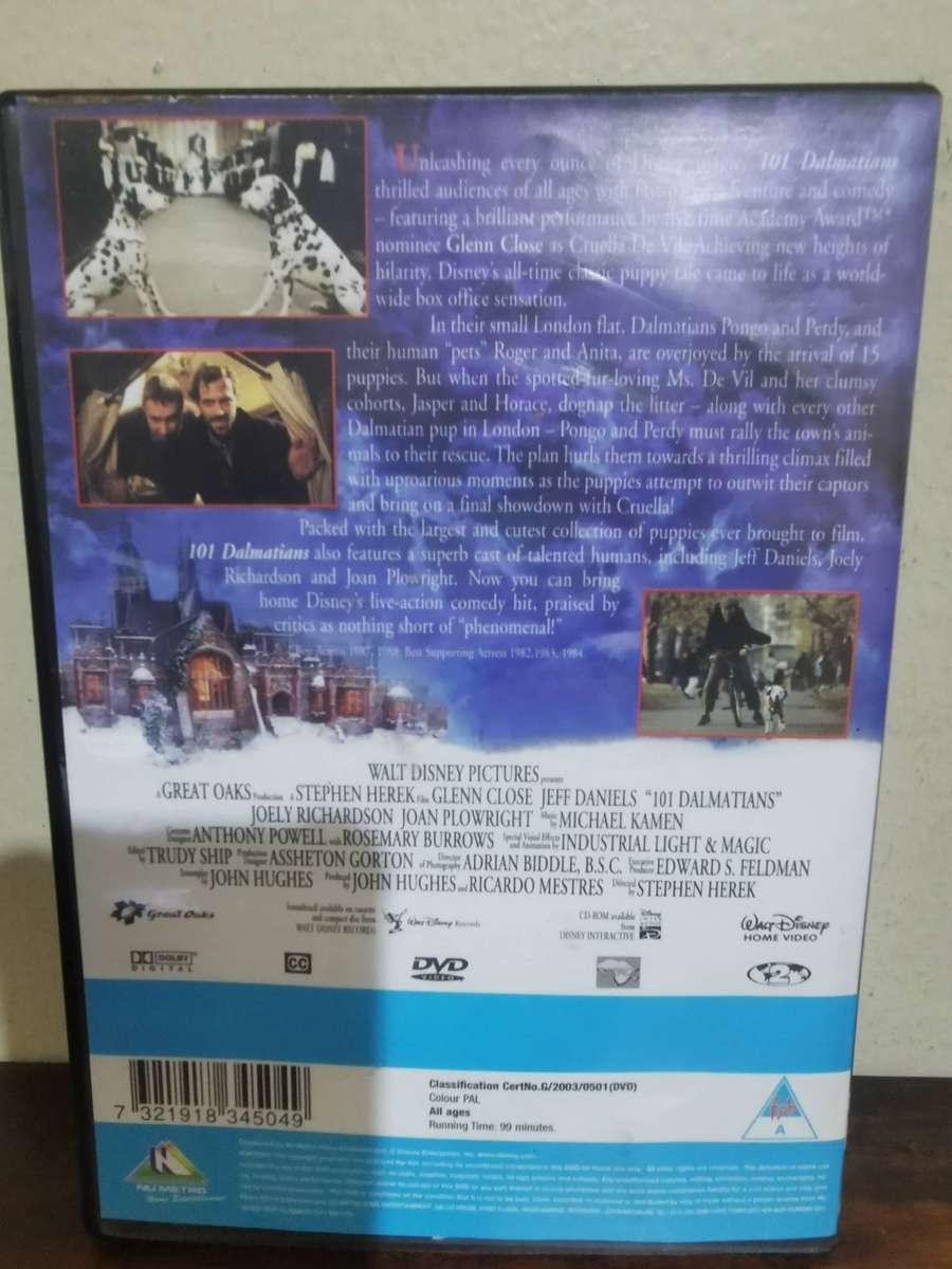 101 Dalmatians on DVD
