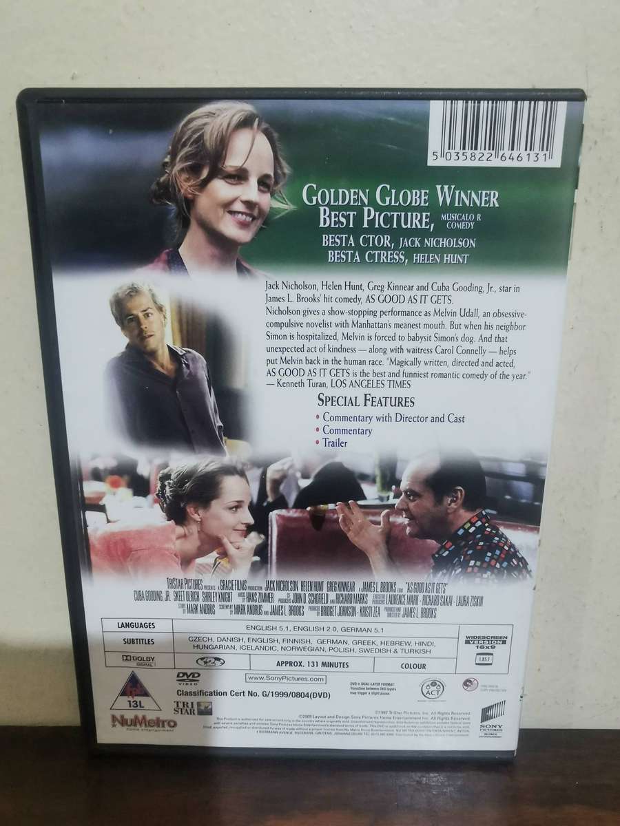 As Good as it Gets on DVD