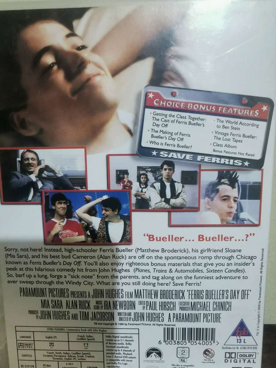 Ferris Bueller's Day Off on DVD