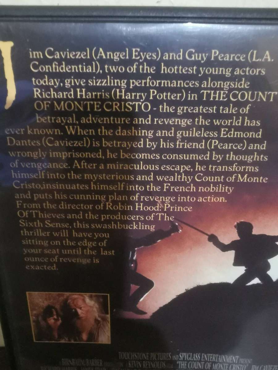The Count of Monte Cristo on DVD