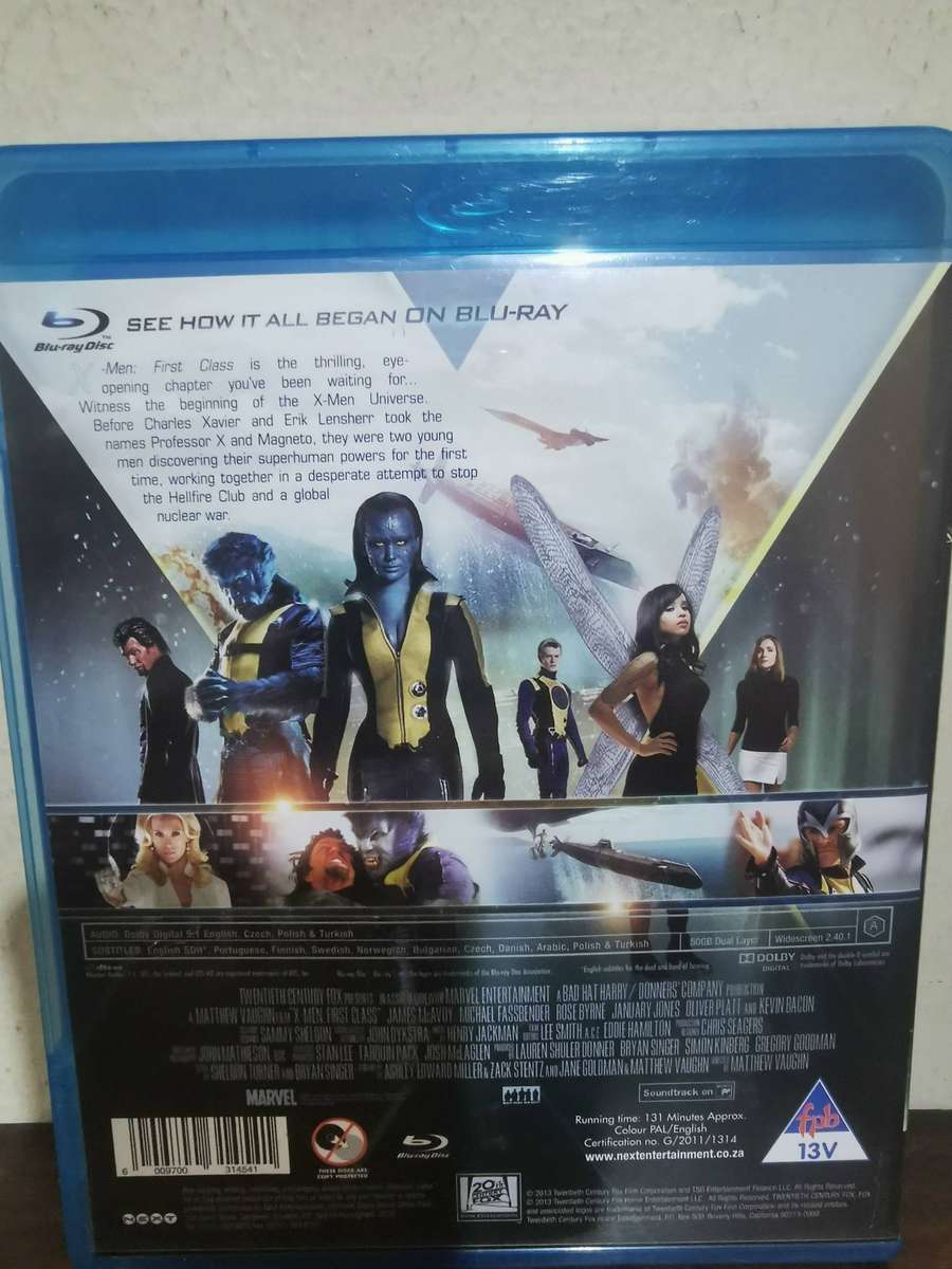 X-men First Class on Blu-ray