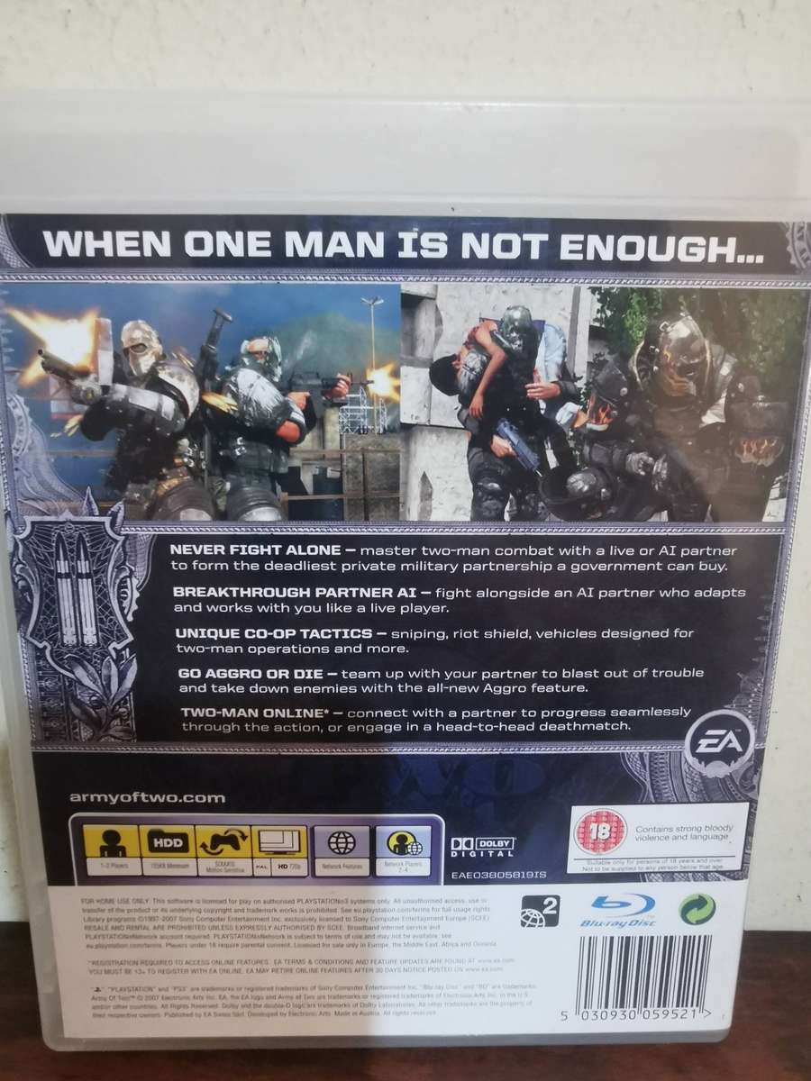 Army of Two on PlayStation 3 with Booklet