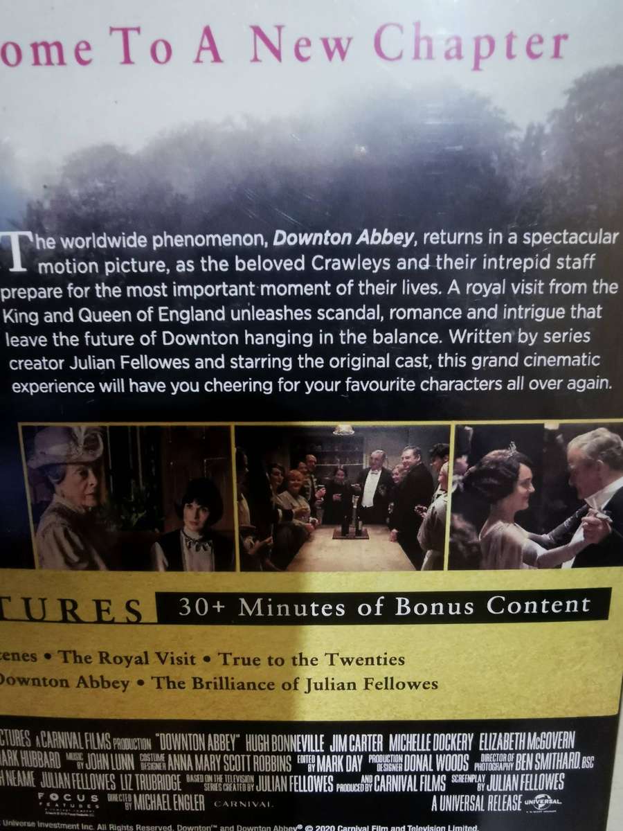 Downton Abbey, The Motion Picture on DVD