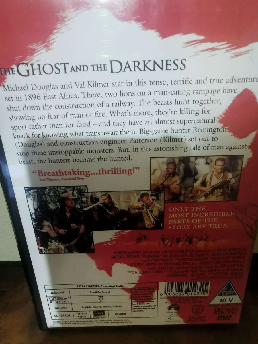 The Ghost and the Darkness on DVD