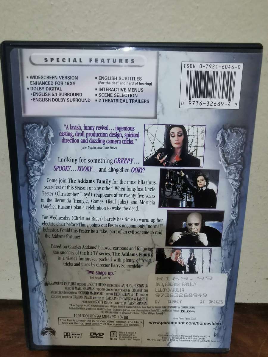 The Adams Family on DVD