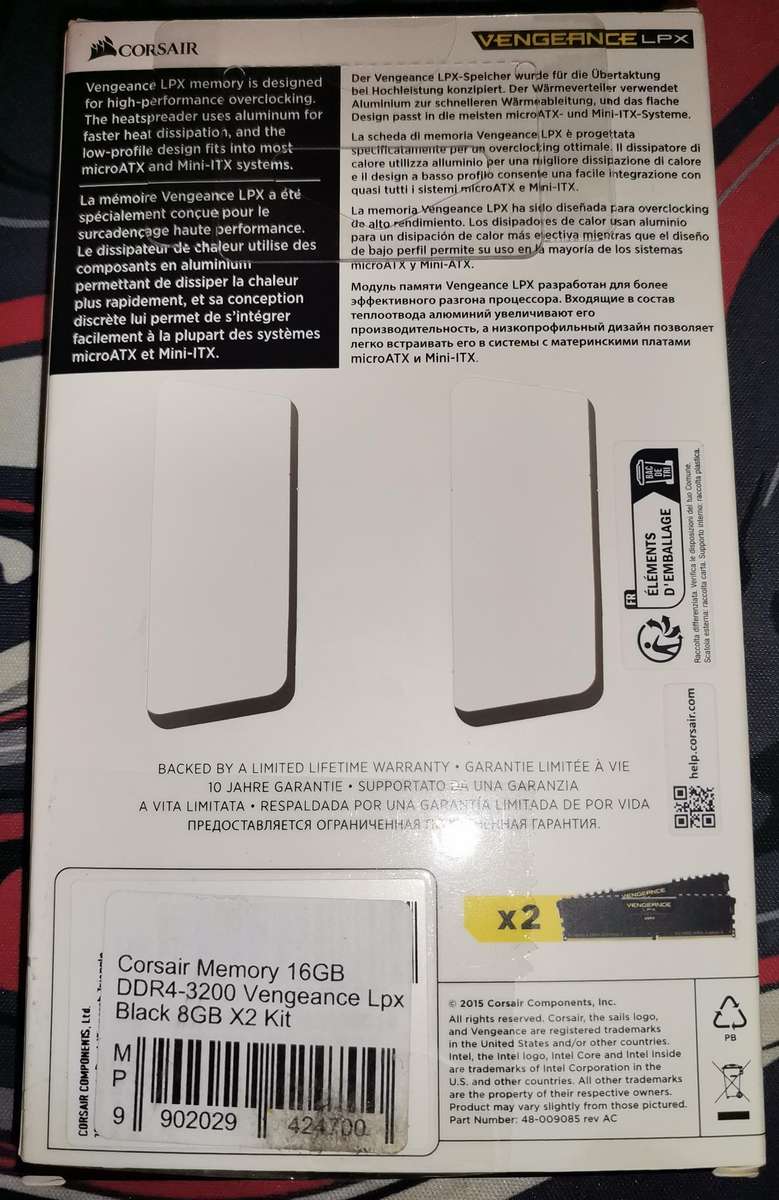 Corsair Vengeance LPX 16GB 3200MHz (2x8GB) DDR4 RAM