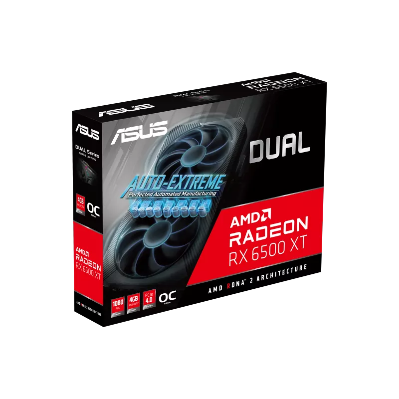 ASUS Dual Radeon RX 6500 XT OC Edition 4GB GDDR6