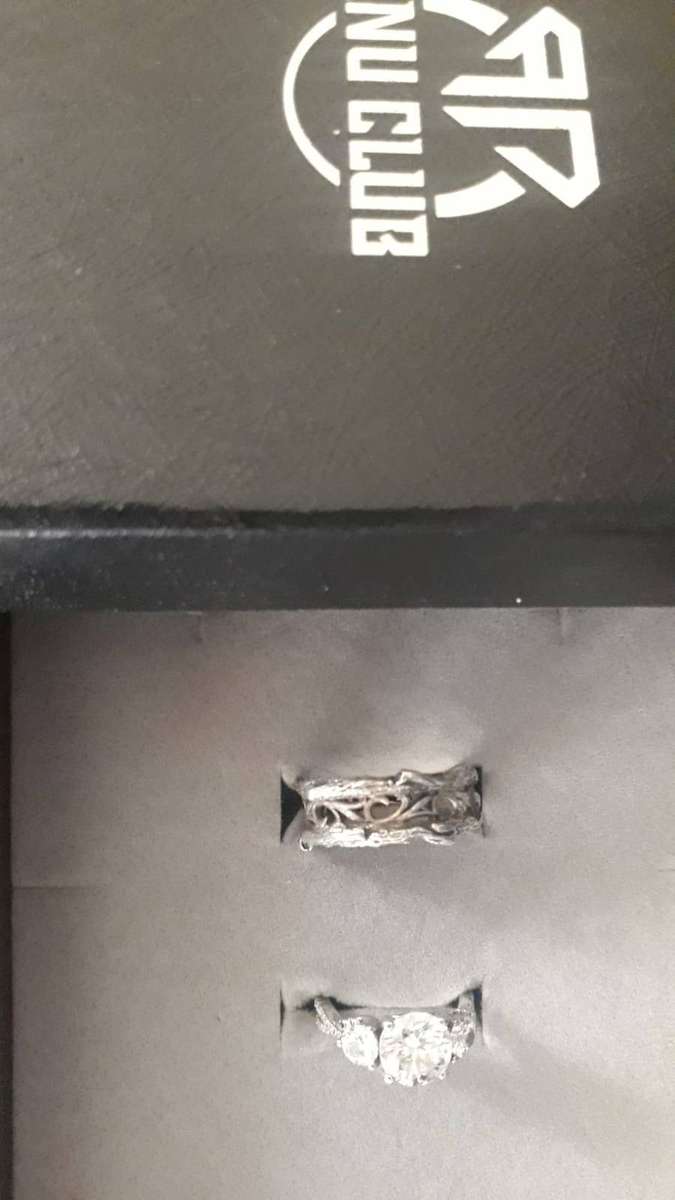 Moissanite Ring Set by GRA