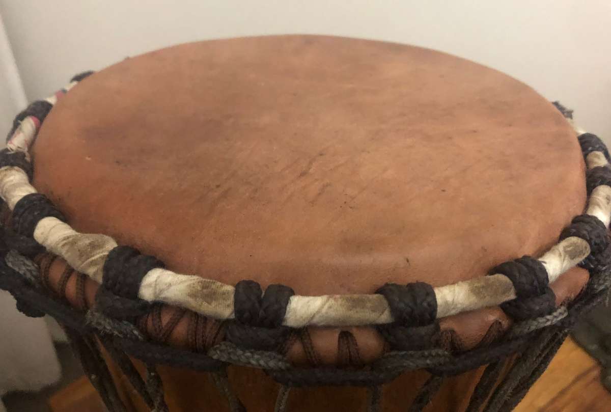 Vintage Djembe African Drum
