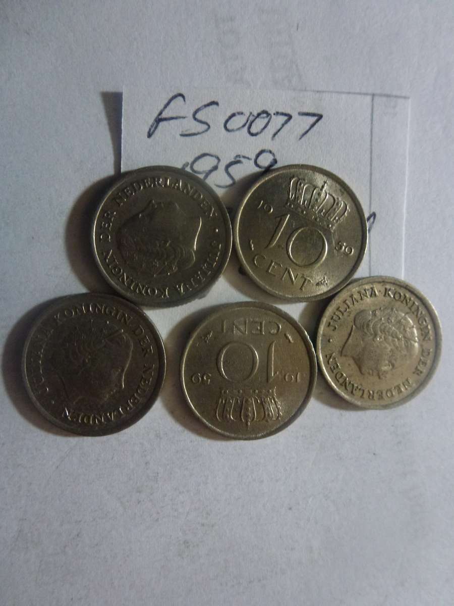 1959 Netherlands 10 cent