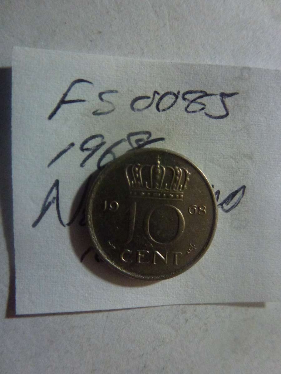 1968 Netherlands 10 cent