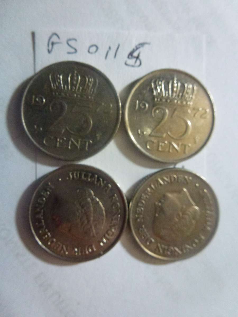 1972 Netherlands 25 cent