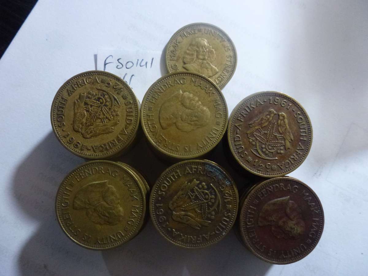 1961 Republic of South Africa 1/2 cent