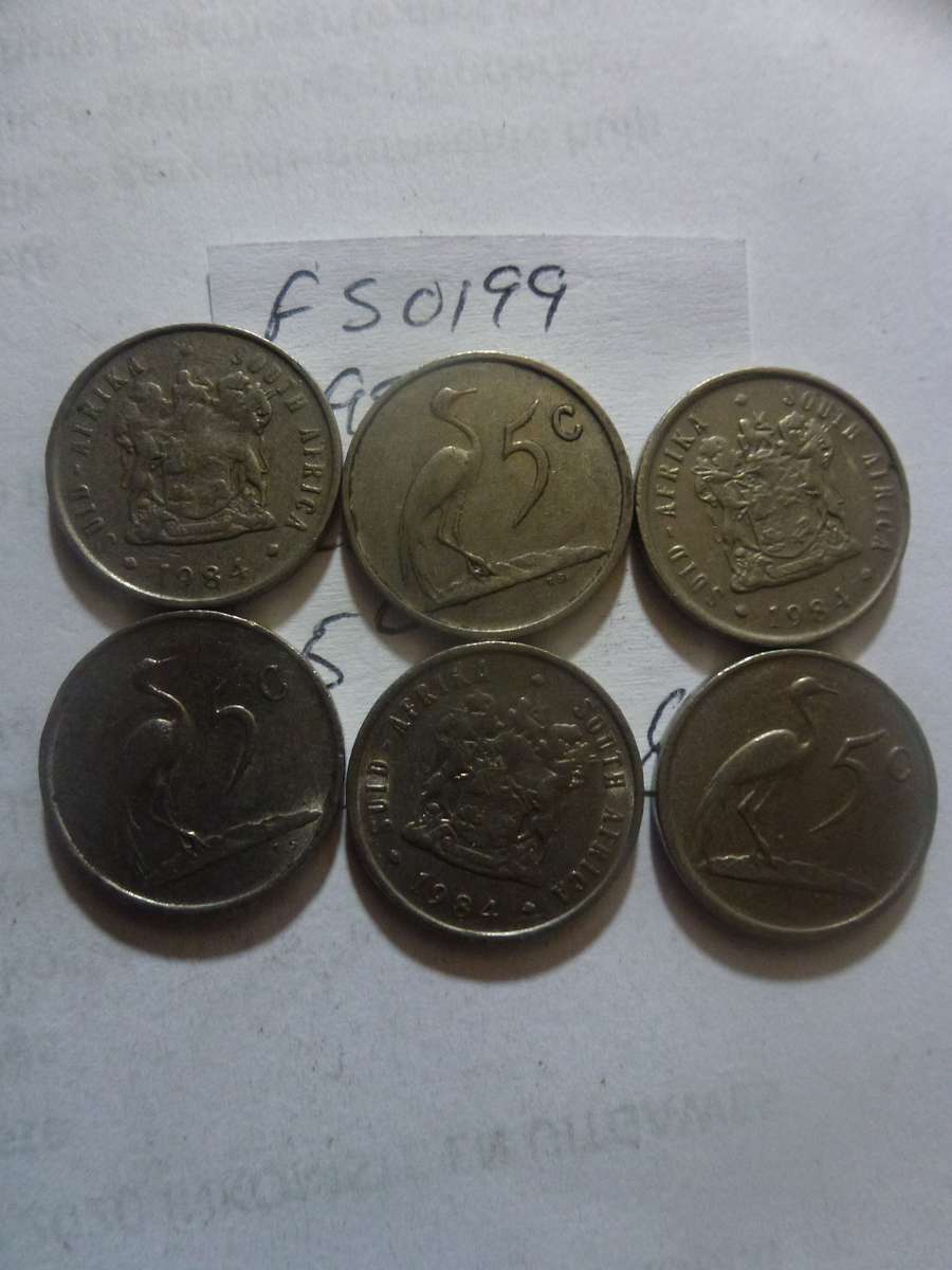 1984 Republic of South Africa 5 cent