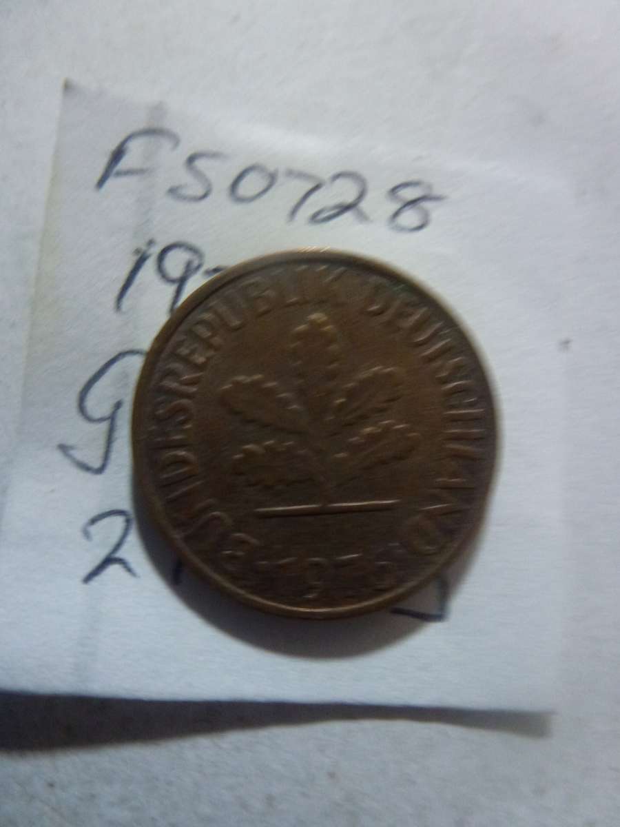 1976 Germany 2 pfennig