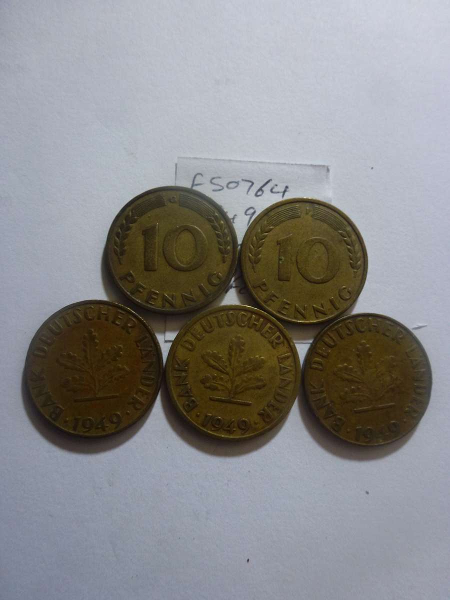 1949 Germany 10 pfennig