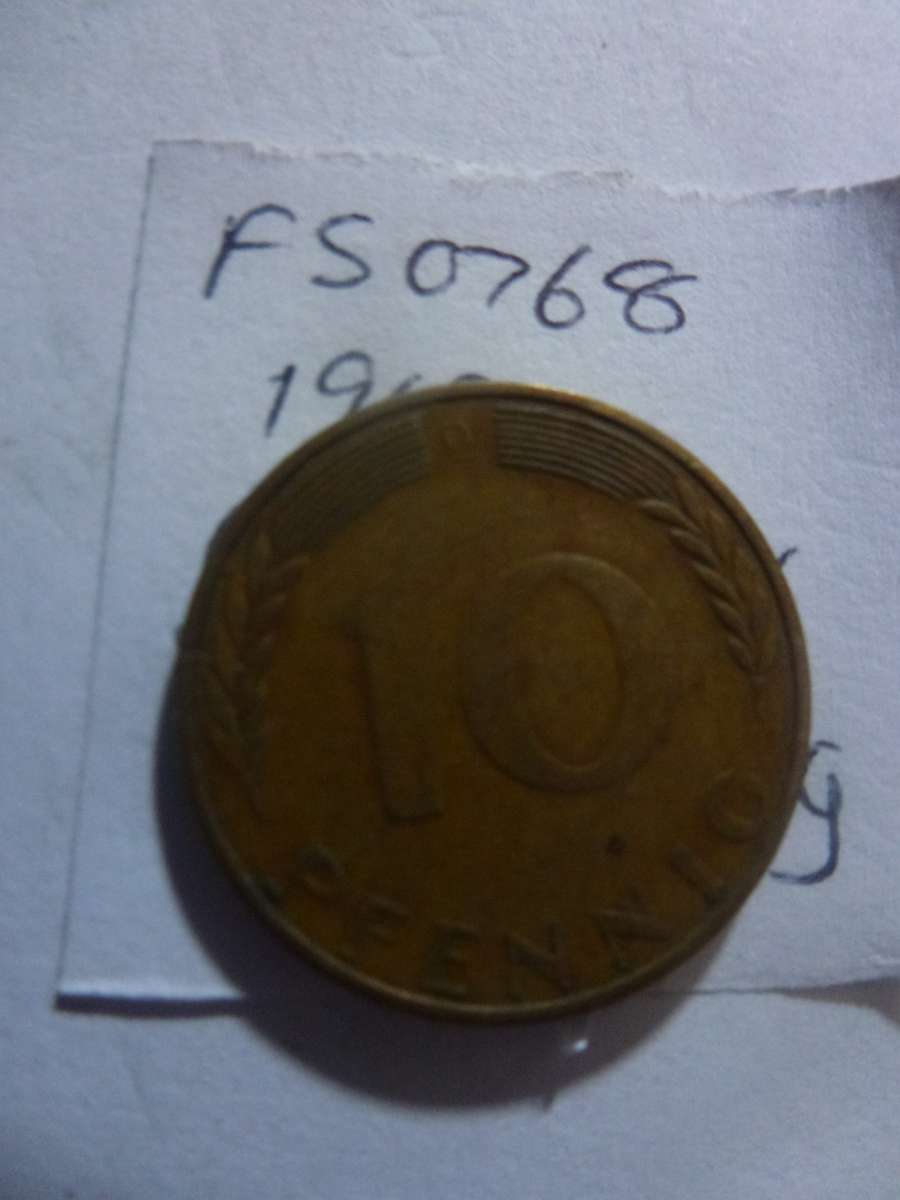 1969 Germany 10 pfennig