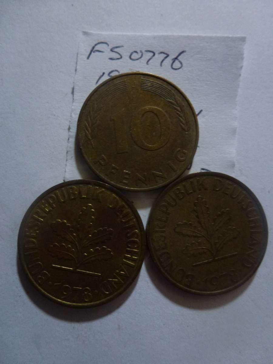 1978 Germany 10 pfennig