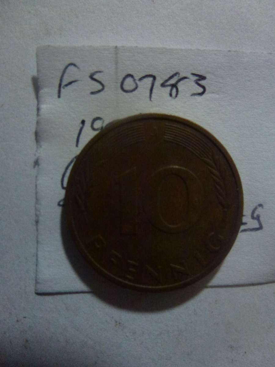 1986 Germany 10 pfennig