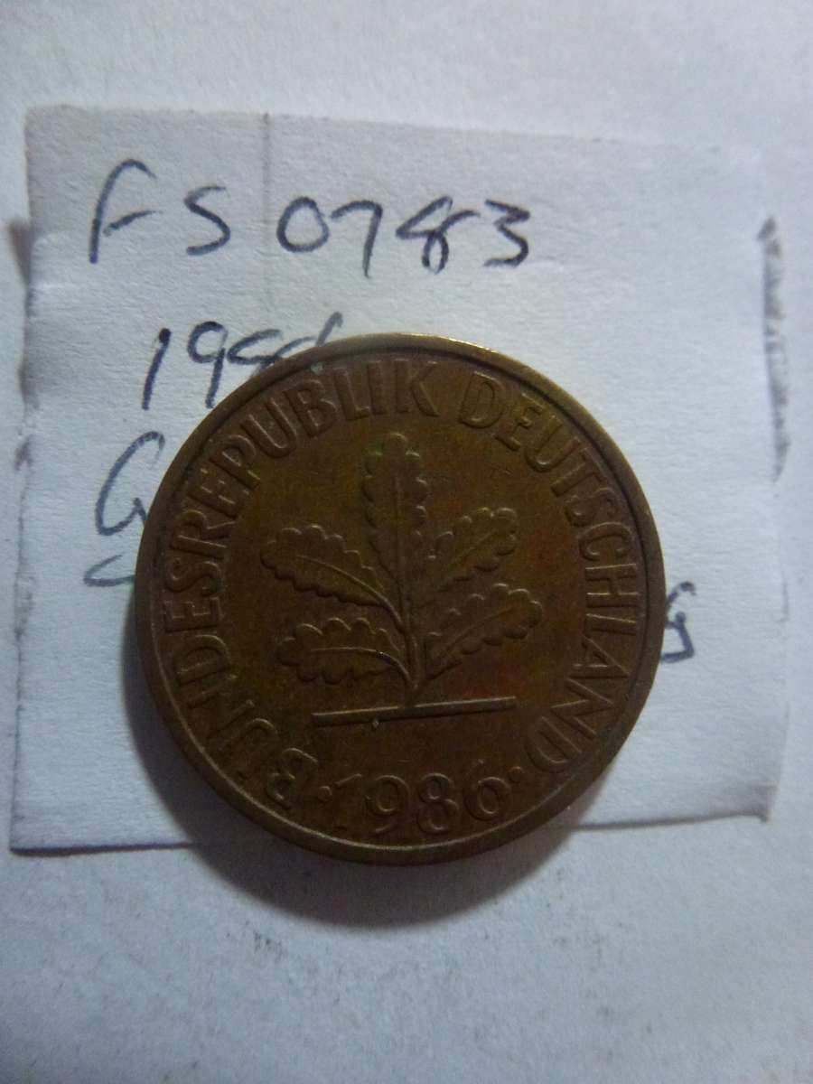 1986 Germany 10 pfennig