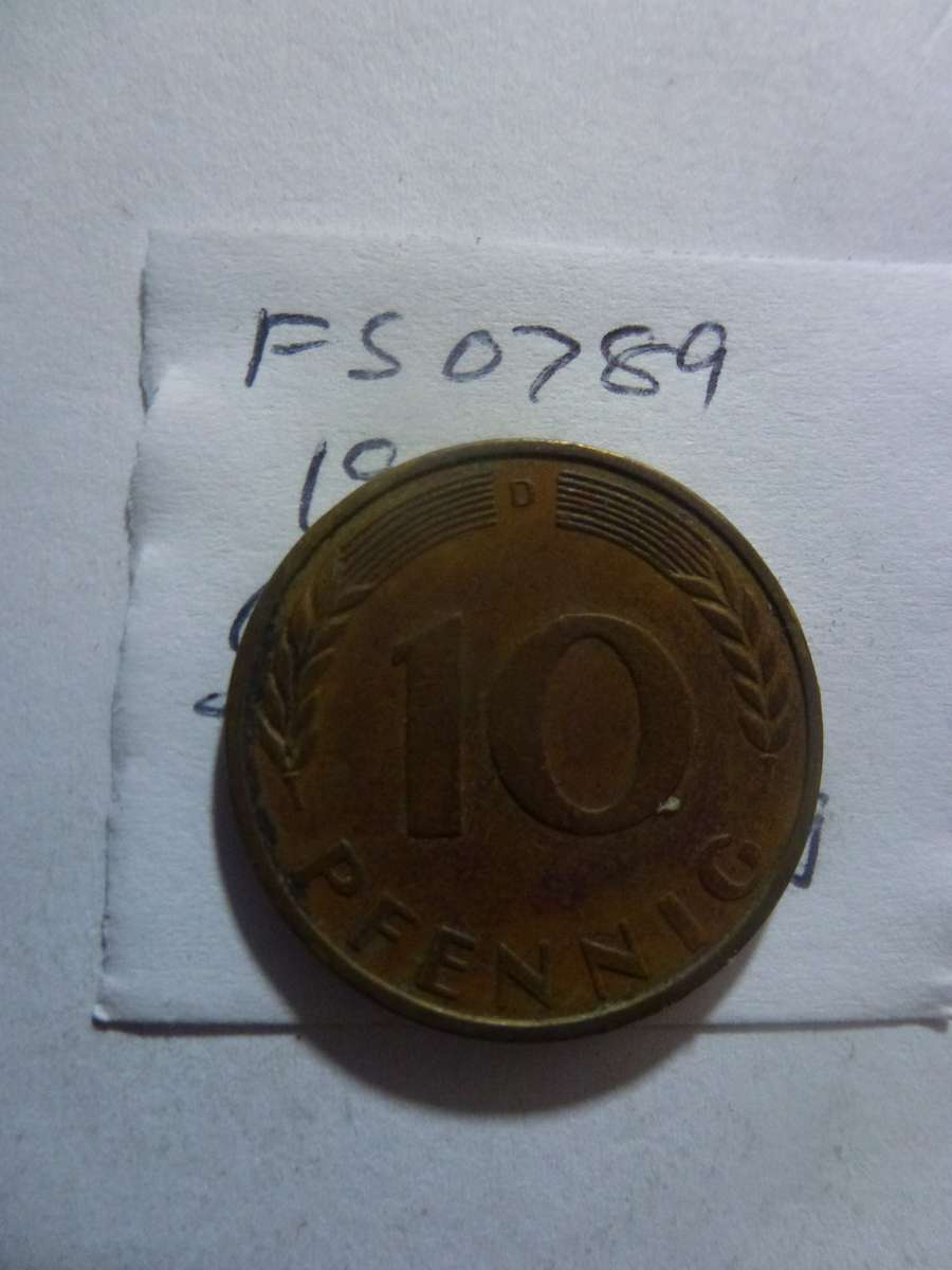 1950 Germany 10 pfennig
