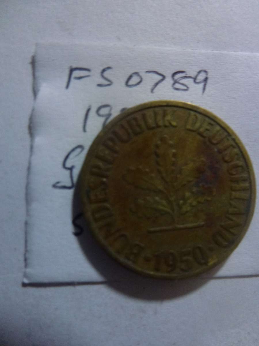 1950 Germany 10 pfennig