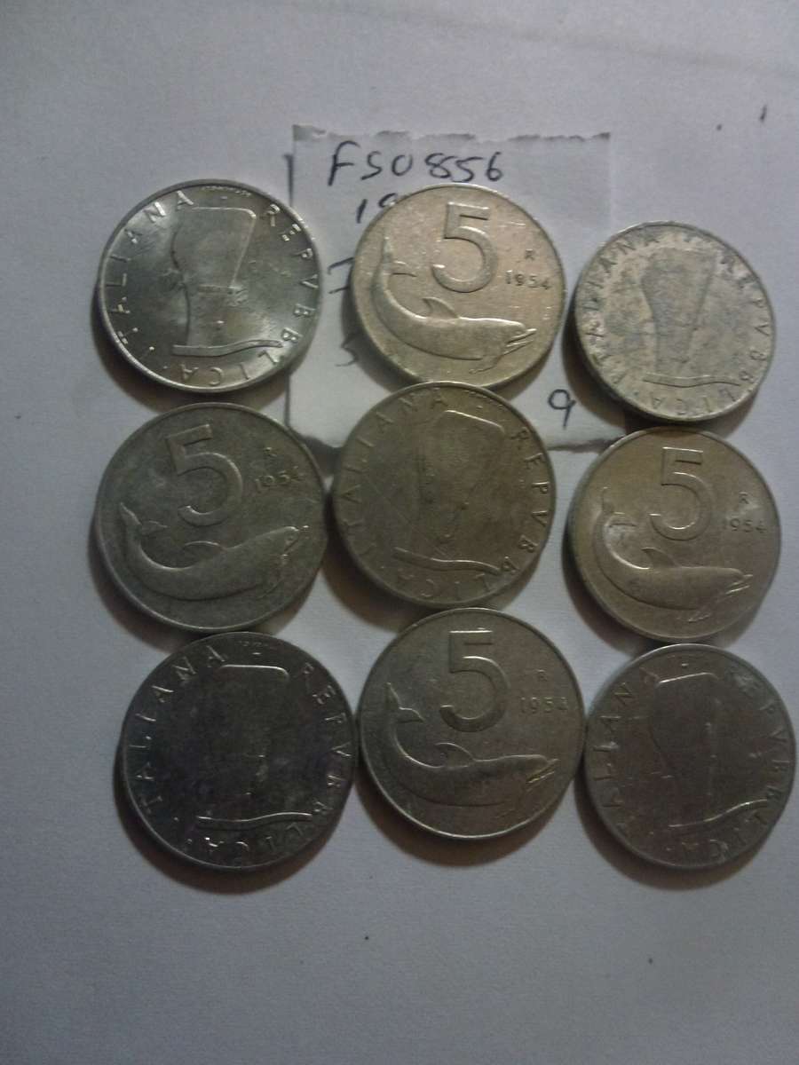 1954 Italy 5 lira