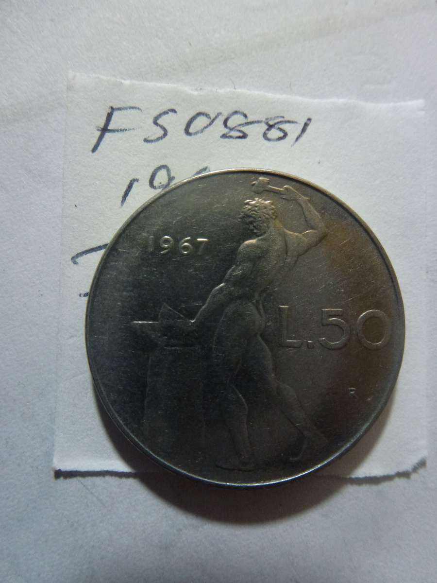 1967 Italy 50 lira