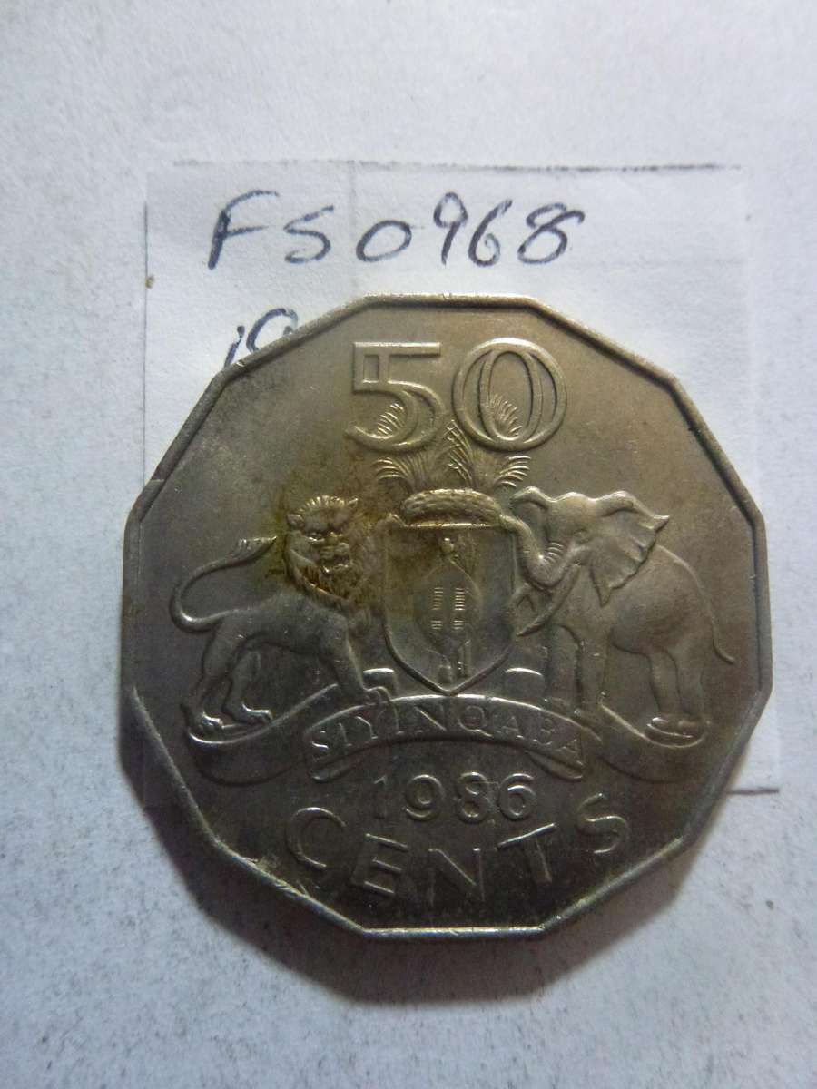 1986 Swaziland 50 cent