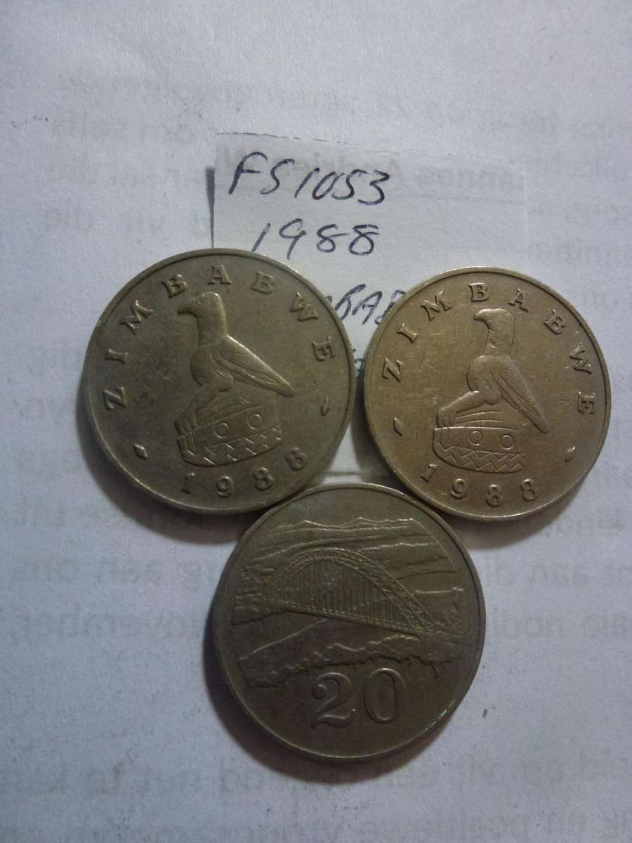 1988 Zimbabwe 20 cent