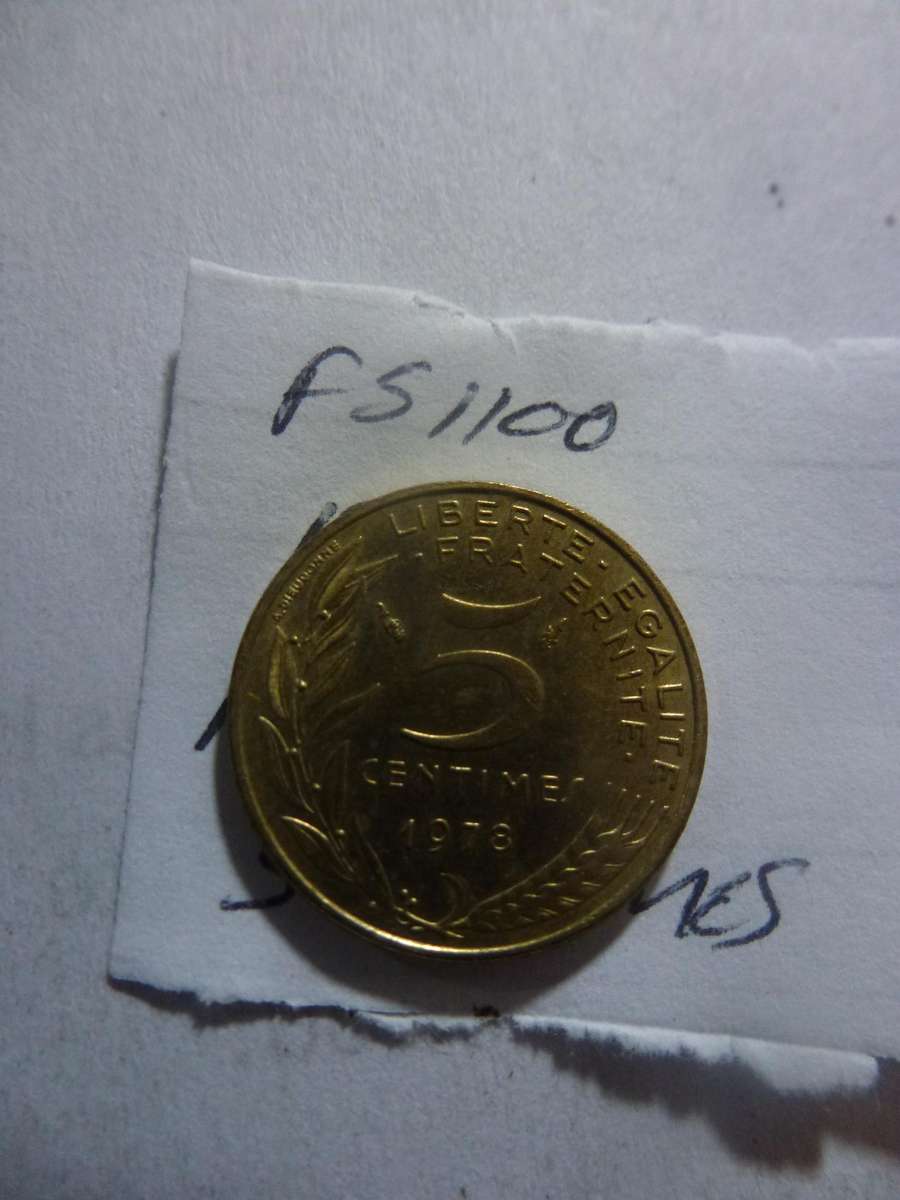1976 France 5 centimes