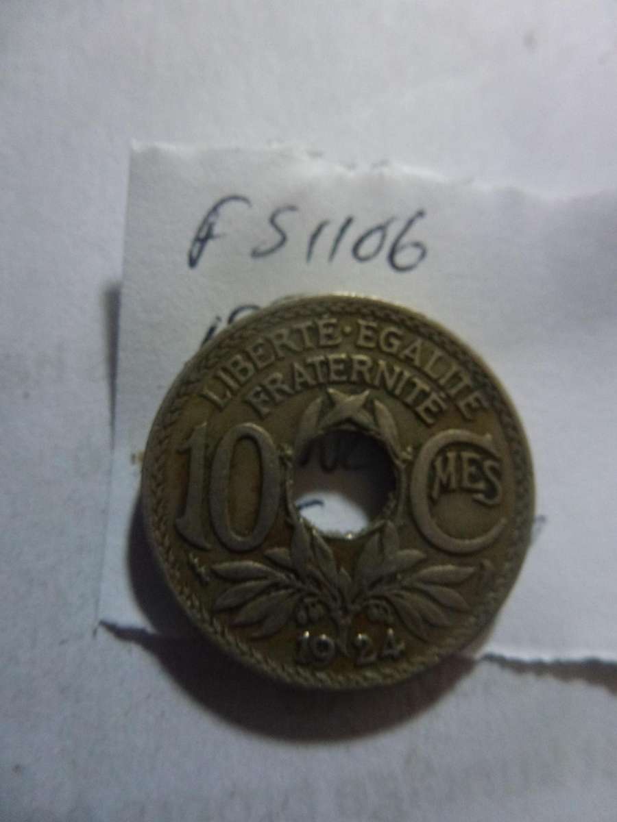1924 France 10 centimes