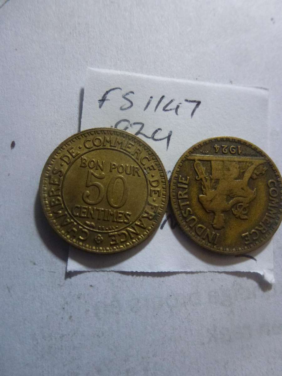 1924 France 50 centimes