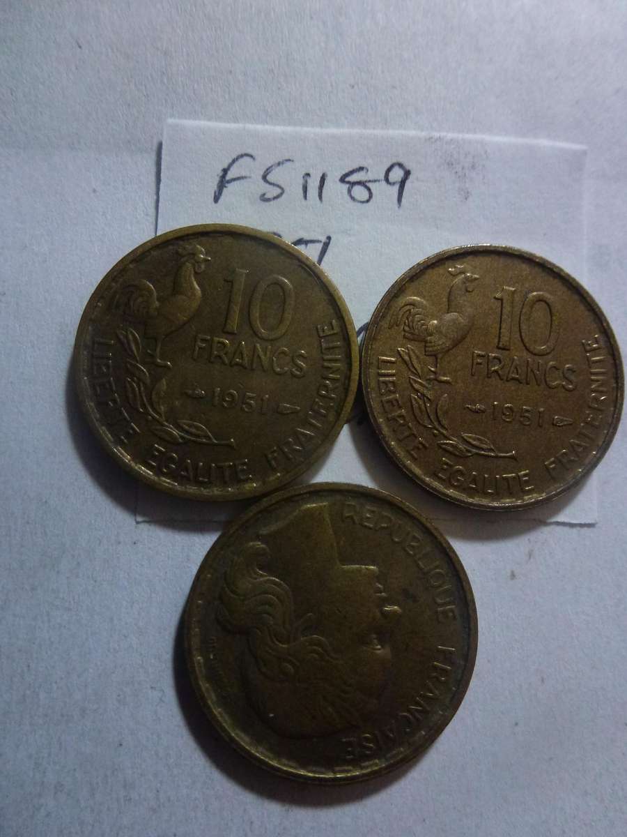1951 France 10 franc