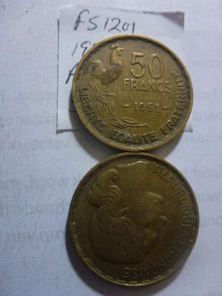 1951 France 50 franc