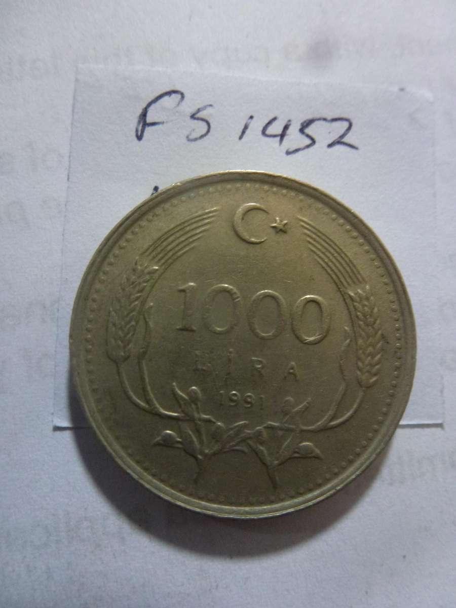 1991 Turkey 1000 lira