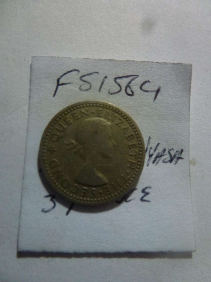 1956 Rhodesia and Nyasaland 3 pence
