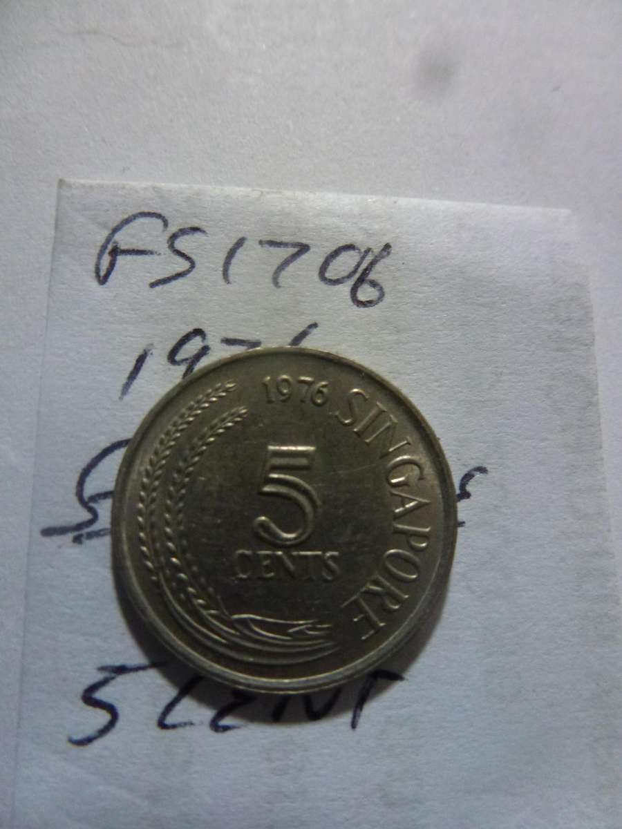 1976 Singapore 5 cent