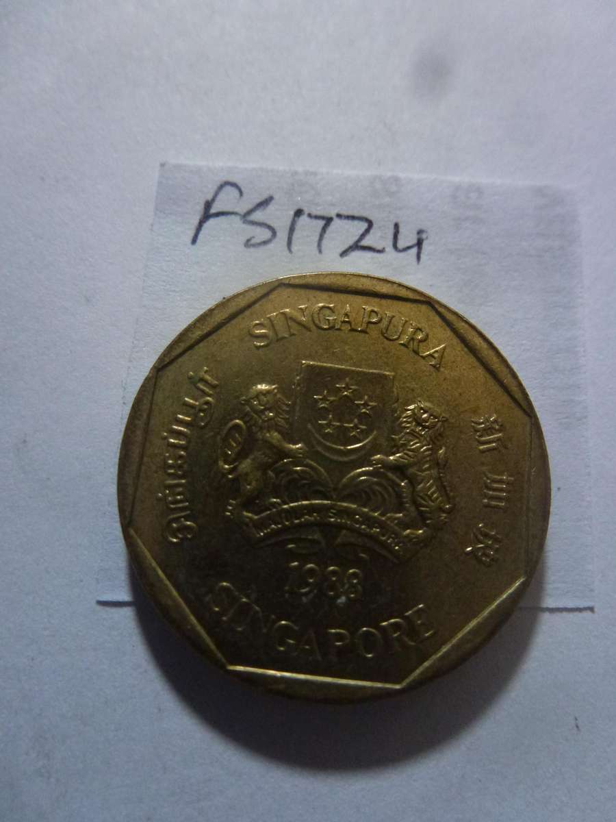 1988 Singapore 1 dollar