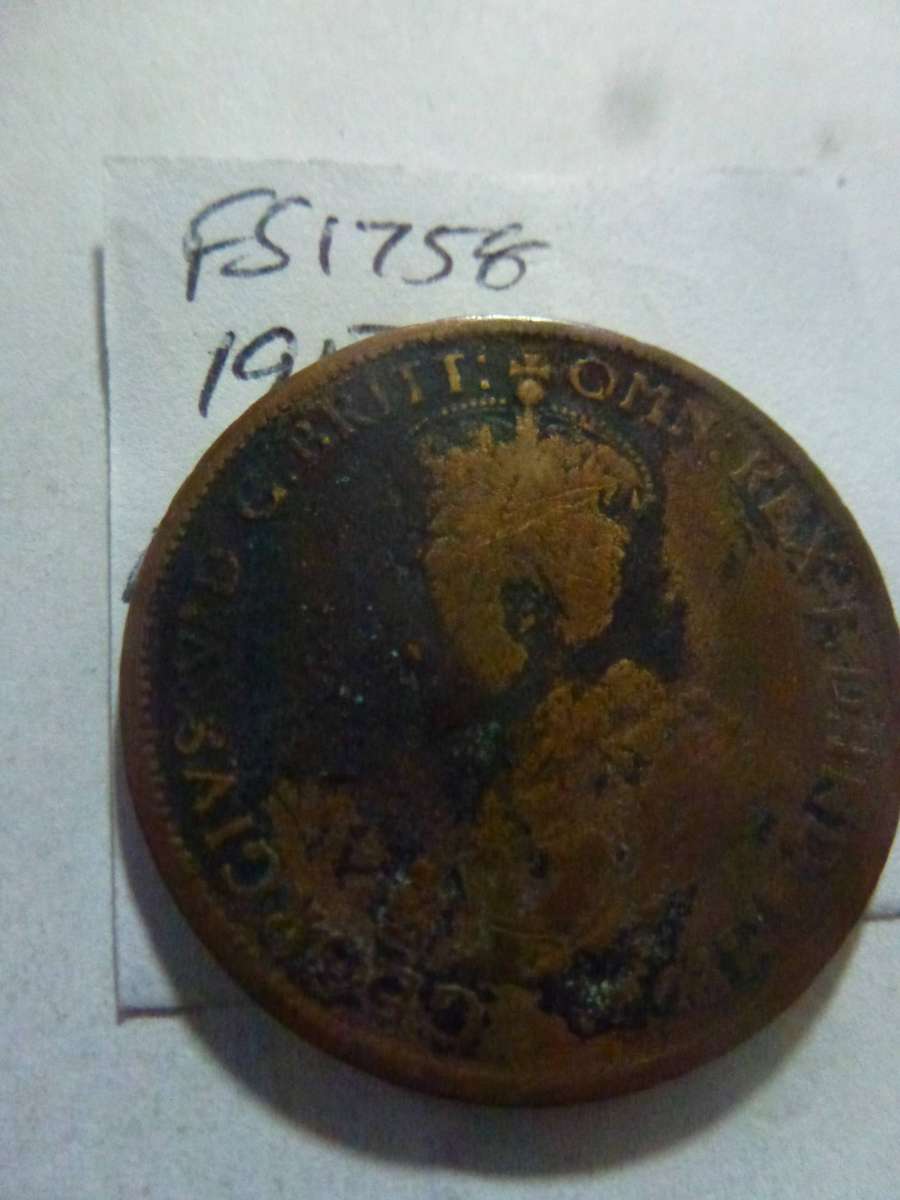 1913 Australia 1/2 penny