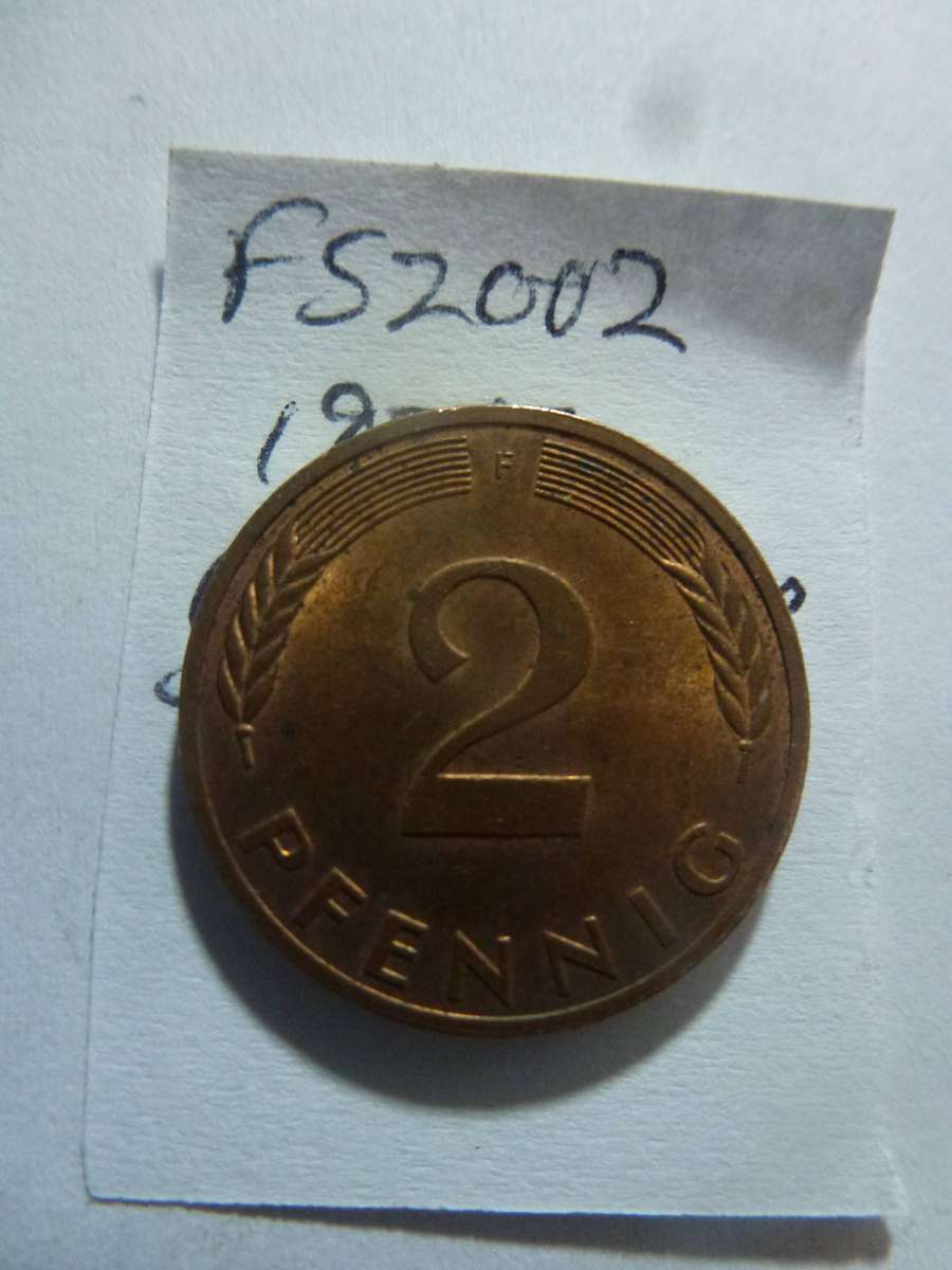 1977 Germany 2 pfennig