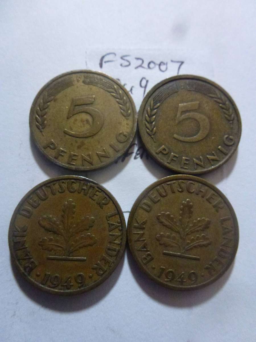 1949 Germany 5 pfennig